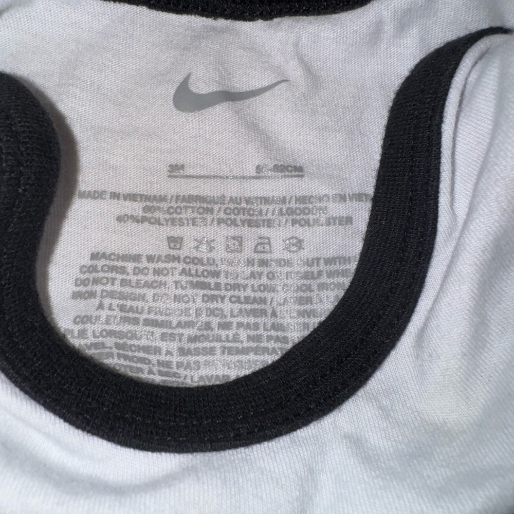 Nike White and Black Just Do It Onesie - Picture 3 of 3